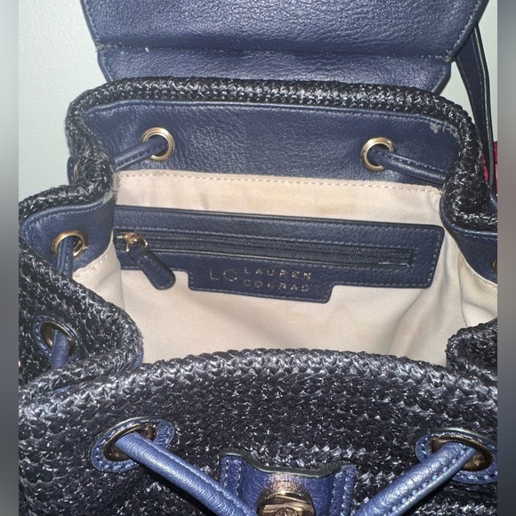 Blue backpack handbag, Lauren Conrad. Like new. - Picture 12 of 15